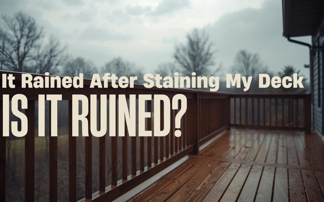 It Rained After Staining My Deck — Is It Ruined?