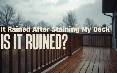 It Rained After Staining My Deck — Is It Ruined?